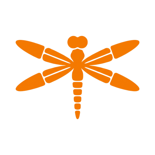 Amber dragonfly icon