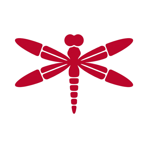 Red dragonfly icon