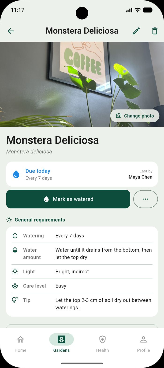 A plant profile